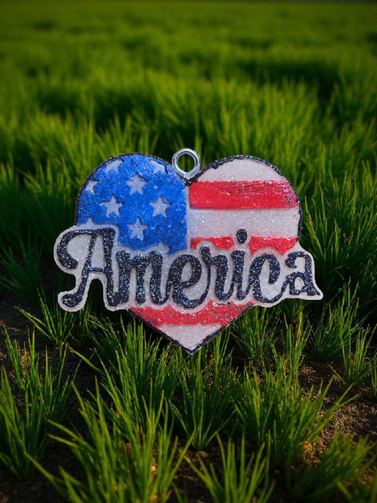 American Flag Heart