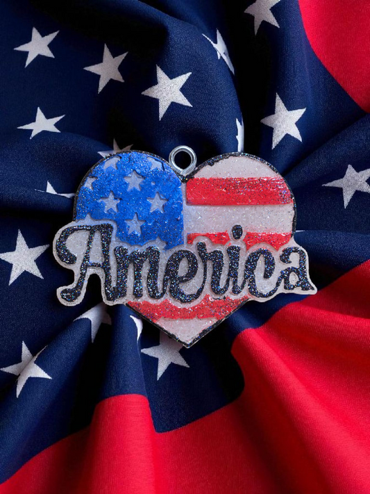 American Flag Heart