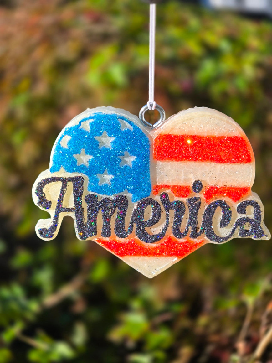 America Heart HANGING FRESHIE